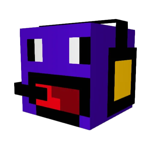 mutantman7 Minecraft avatar head, 3D render