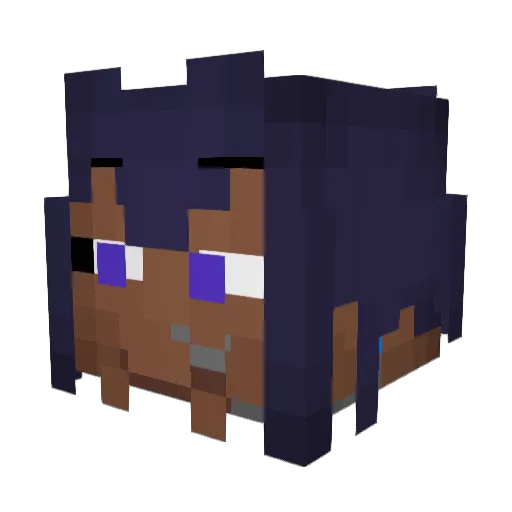 mutaris Minecraft avatar head, 3D render