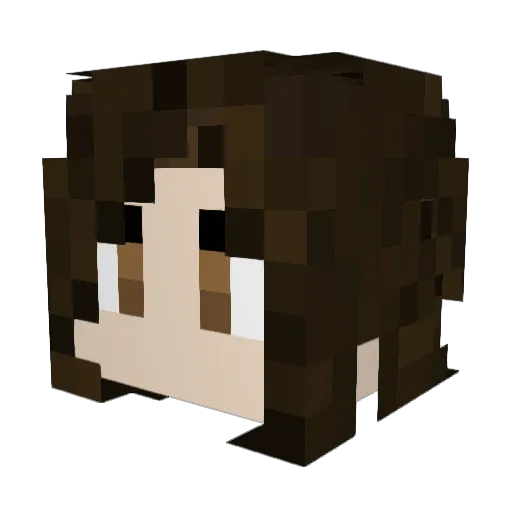 muted_banshee Minecraft avatar head, 3D render