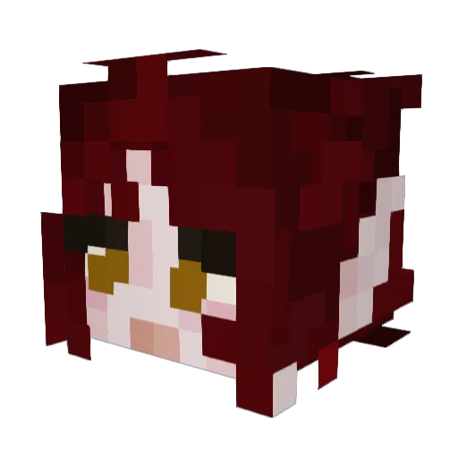 muthergum Minecraft avatar head, 3D render