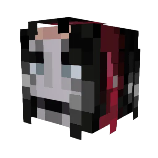 mutilatedflesh Minecraft avatar head, 3D render
