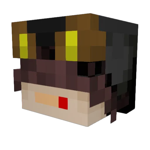 mutsurou_fenrir Minecraft avatar head, 3D render