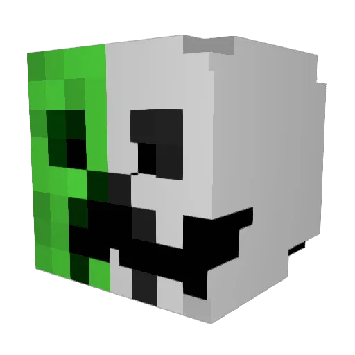 mutter1 Minecraft avatar head, 3D render