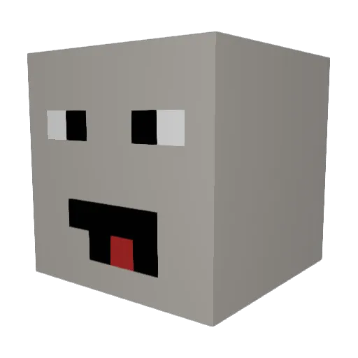 muttonmax Minecraft avatar head, 3D render