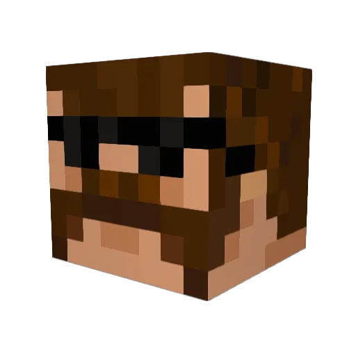 mutts79 Minecraft avatar head, 3D render