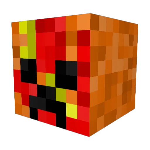 mutuminecrafter Minecraft avatar head, 3D render