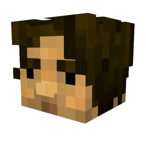 muu03 Minecraft avatar head, 3D render