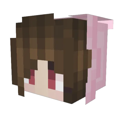 muu_0602 Minecraft avatar head, 3D render
