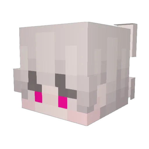 muufa Minecraft avatar head, 3D render