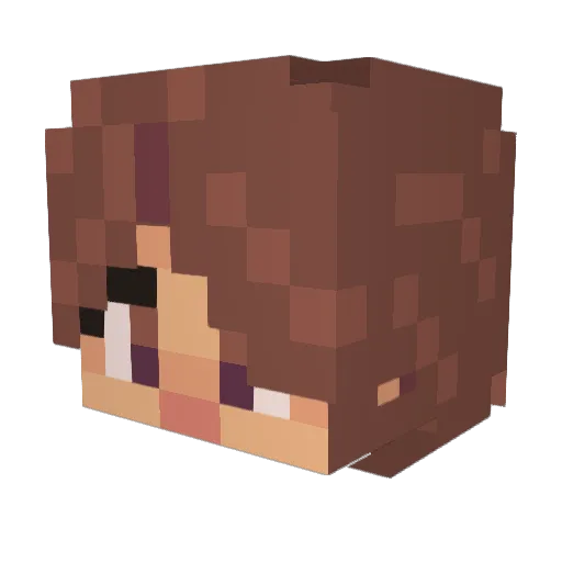 muufiii Minecraft avatar head, 3D render