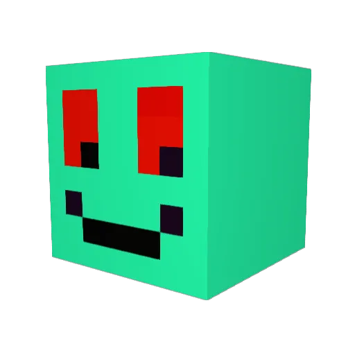 muumipappax Minecraft avatar head, 3D render