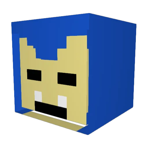 muumpy Minecraft avatar head, 3D render