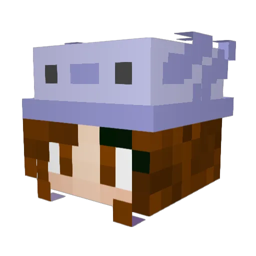 muuparry Minecraft avatar head, 3D render