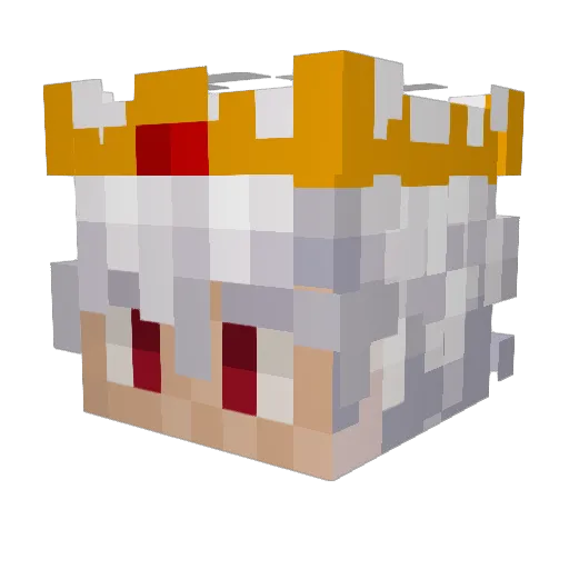 muwxi Minecraft avatar head, 3D render