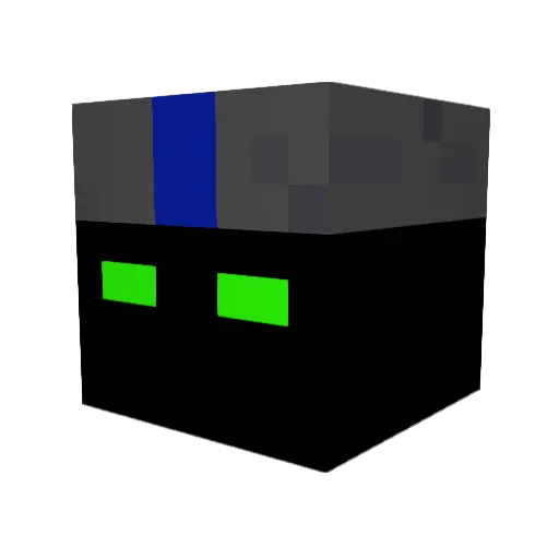 mux75 Minecraft avatar head, 3D render