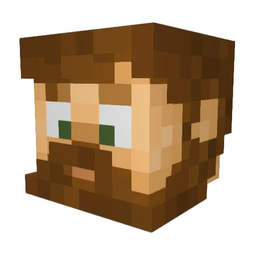 muxe666 Minecraft avatar head, 3D render