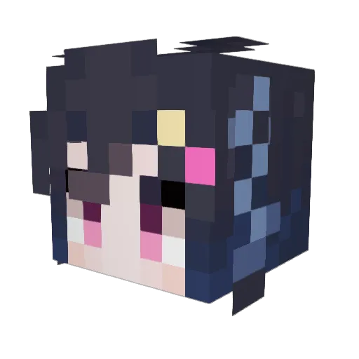 muxia9 Minecraft avatar head, 3D render