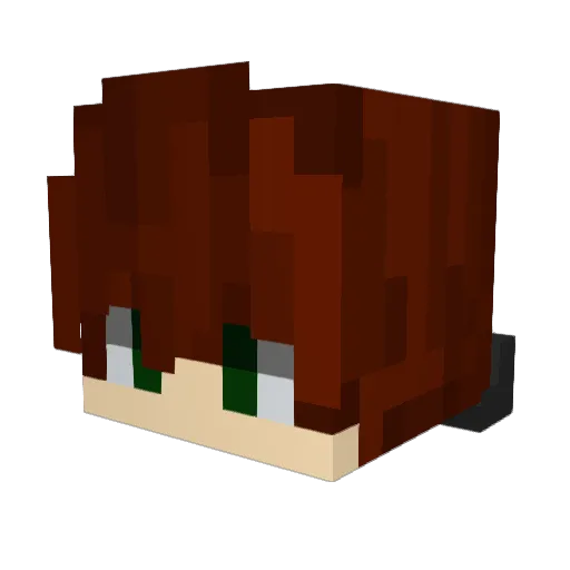muykull Minecraft avatar head, 3D render