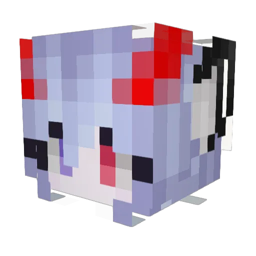 muyu_QvQ Minecraft avatar head, 3D render