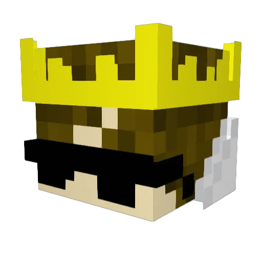 muzai0 Minecraft avatar head, 3D render