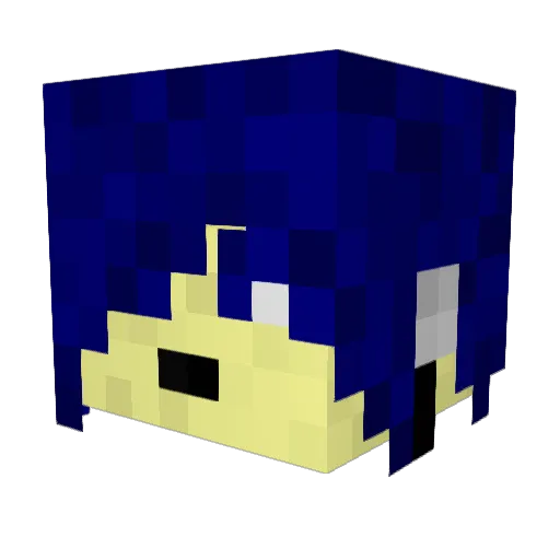 muzara Minecraft avatar head, 3D render