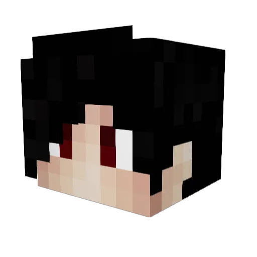 muze74 Minecraft avatar head, 3D render