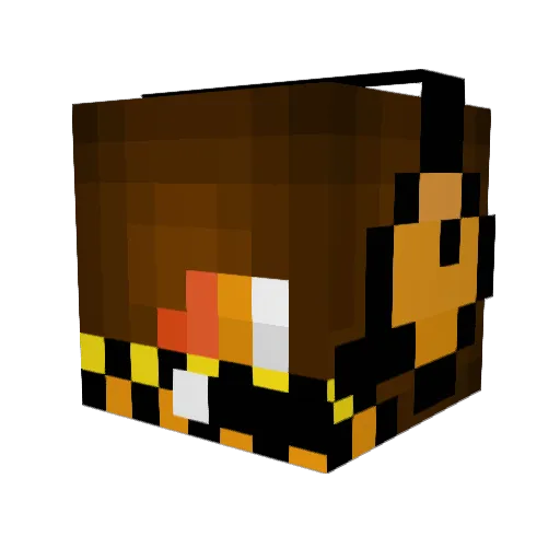 muzer24 Minecraft avatar head, 3D render