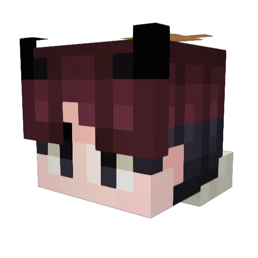 muzf Minecraft avatar head, 3D render