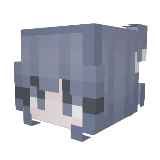 muzhil Minecraft avatar head, 3D render