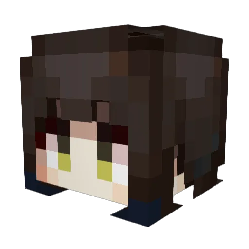 muzi923049 Minecraft avatar head, 3D render