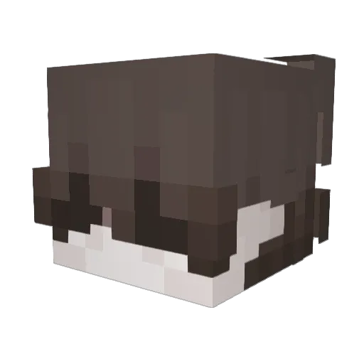 muzxa Minecraft avatar head, 3D render