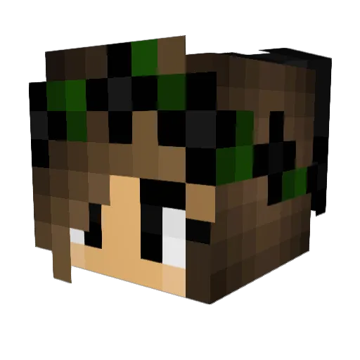 muzyk38 Minecraft avatar head, 3D render