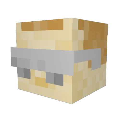 mvangessel Minecraft avatar head, 3D render