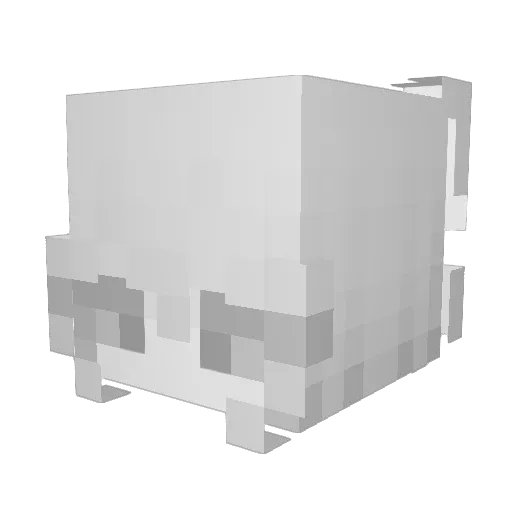 mvbe Minecraft avatar head, 3D render