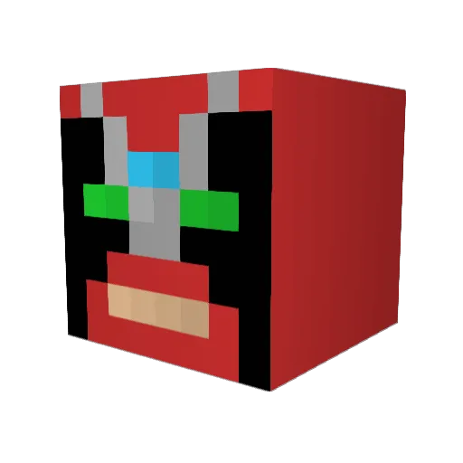 mvh777 Minecraft avatar head, 3D render
