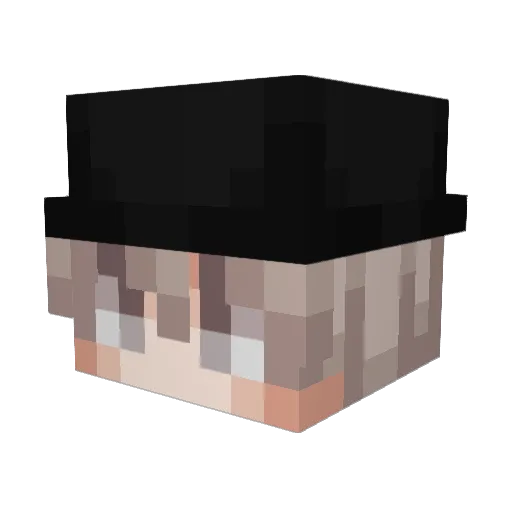 mvka Minecraft avatar head, 3D render