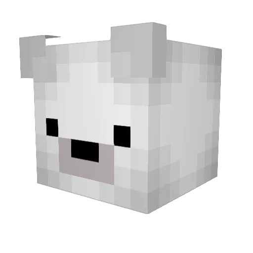 mvmaxed Minecraft avatar head, 3D render