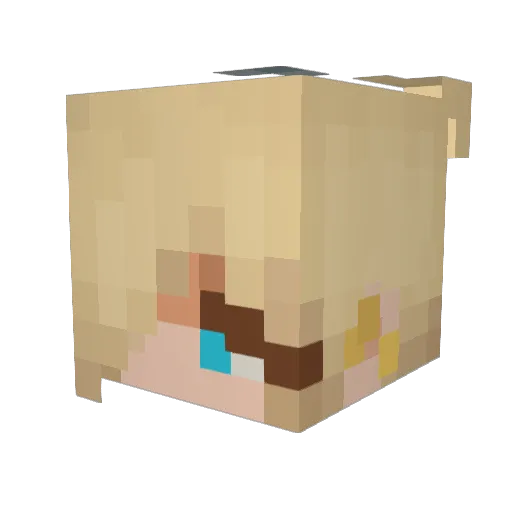 mvolsen Minecraft avatar head, 3D render