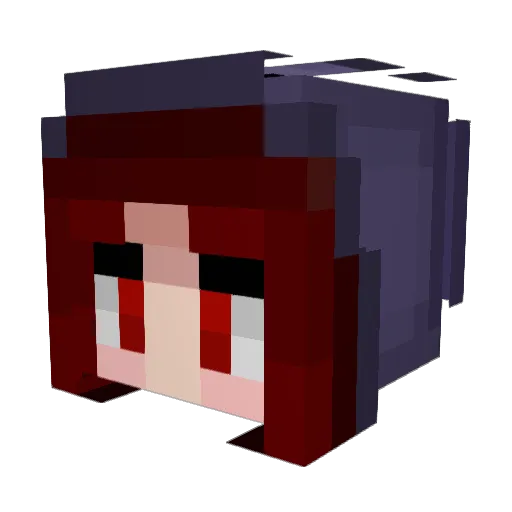 mvqp Minecraft avatar head, 3D render