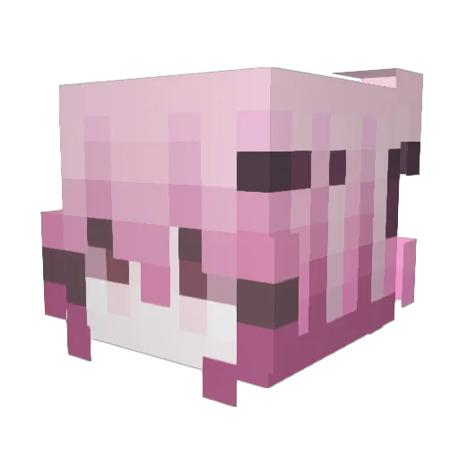 mvri Minecraft avatar head, 3D render
