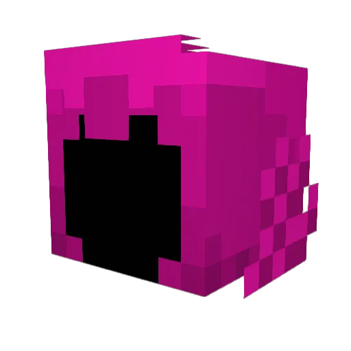 mvrkrow Minecraft avatar head, 3D render