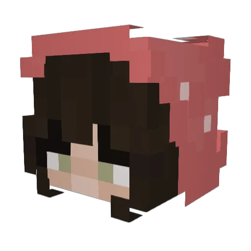 mvrzi Minecraft avatar head, 3D render