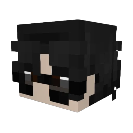 mvsev Minecraft avatar head, 3D render