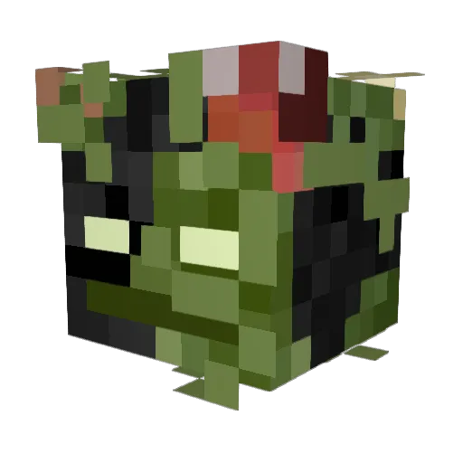 mvthiasb Minecraft avatar head, 3D render