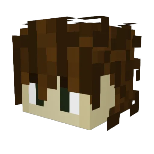mvzinho Minecraft avatar head, 3D render