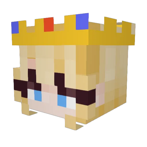mwaddison Minecraft avatar head, 3D render