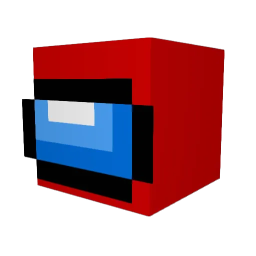 mwafak Minecraft avatar head, 3D render