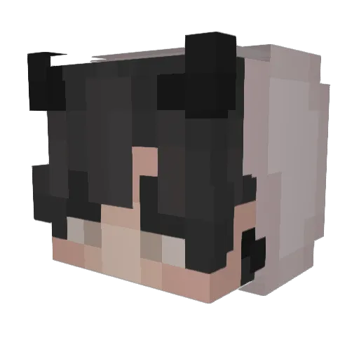 mwahhh Minecraft avatar head, 3D render
