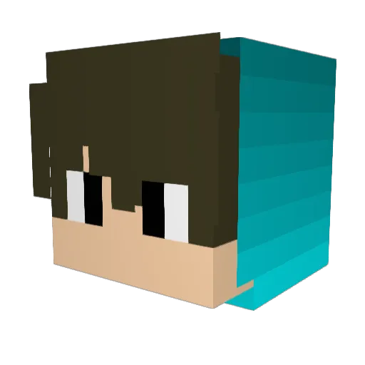 mwc23 Minecraft avatar head, 3D render