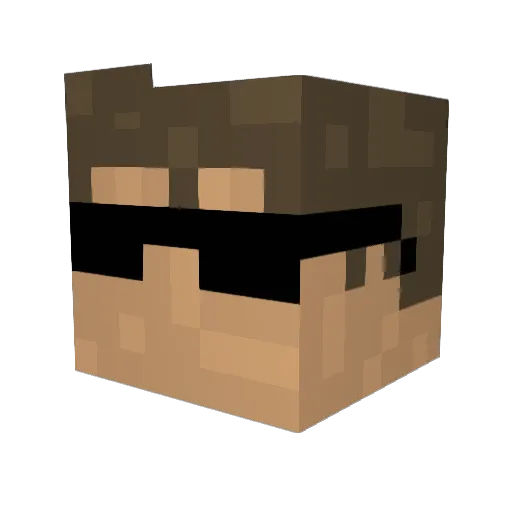 mwdbaseball15 Minecraft avatar head, 3D render
